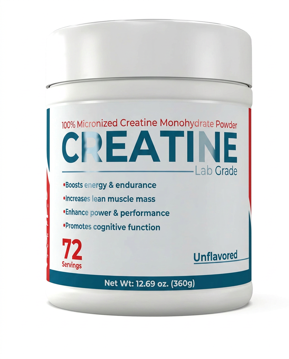 CREATINA MONOHIDRATADA 100% PURA 72 SERVICIOS